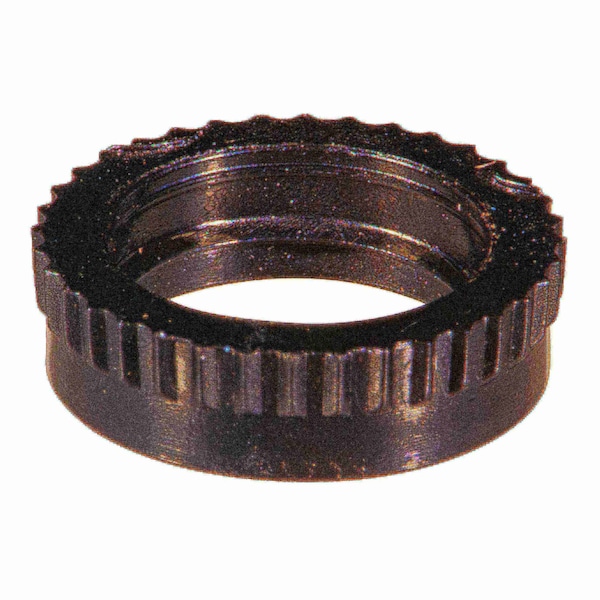 Midwest Fastener 3/8"-27 Black Plastic Dress Nuts 1 12PK 65366 - main